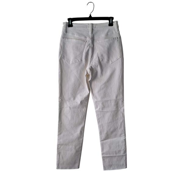 NWT Madewell The Perfect Vintage Jeans Tapered Leg Tile White Women's Size 23 - Picture 4 of 14